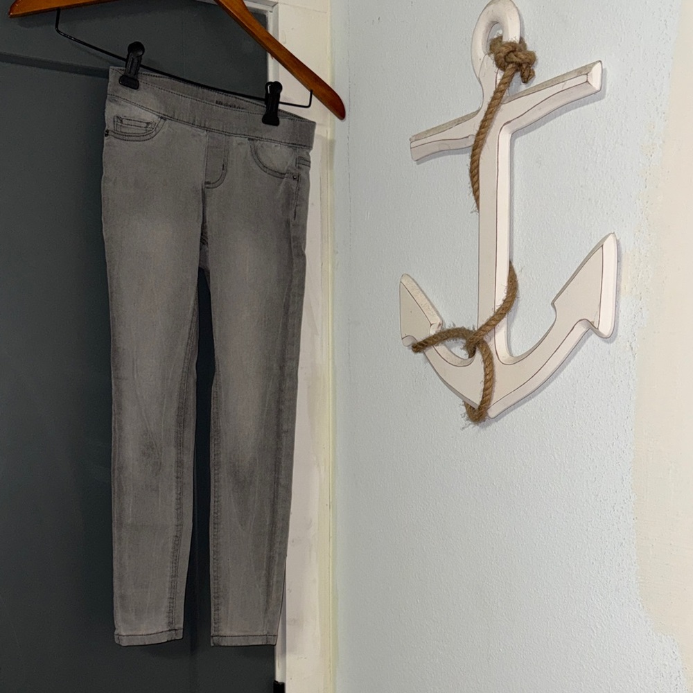 Justice Gray Girls Skinny Jeans